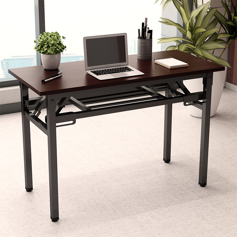 长条可折叠小桌子简约简易会议桌长方形家用租房办公长写字培训桌