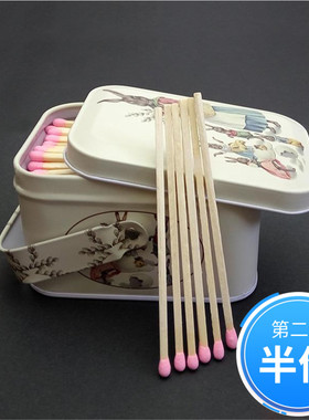 MATCHES创意个性 复古 加长10CM香薰蜡烛一次性安全火柴洋火 精装