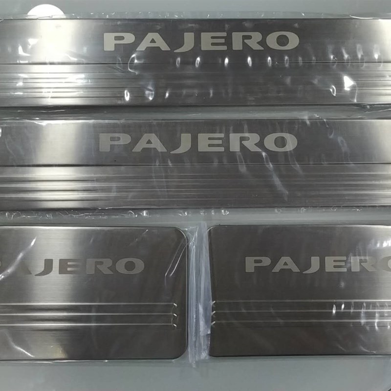 帕杰罗V73门槛条 V97V93带灯迎宾踏板  不锈钢内外后护板尾门踏板