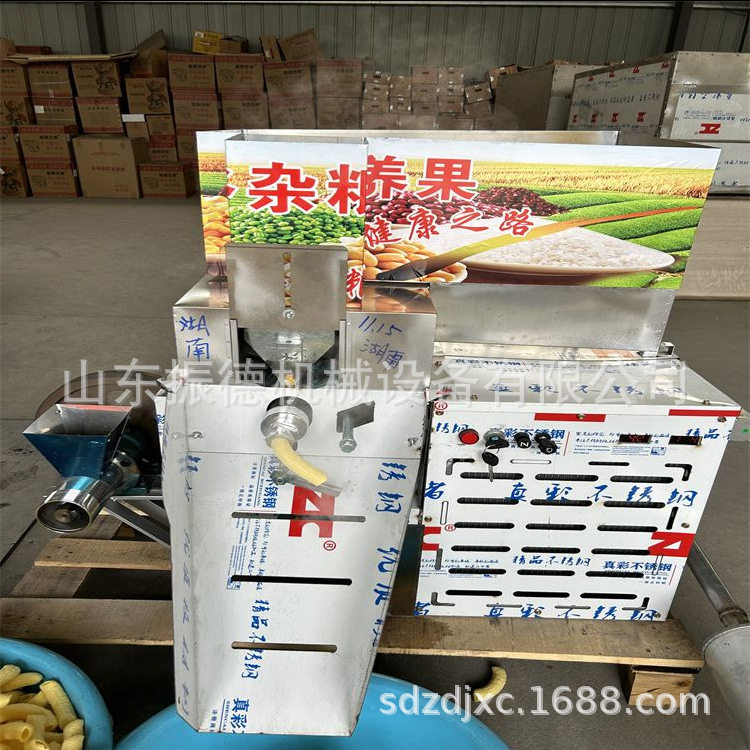 振德玉米大米冰糖膨化机汽油杂粮膨化机下乡赶集玉米麻花机