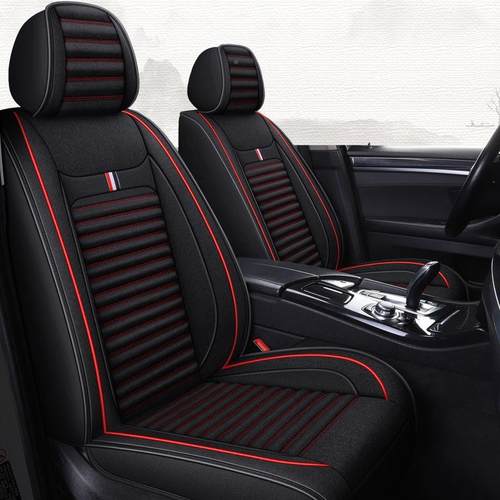 新汽季车坐垫四季通472用小车亚艺麻布座套四车坐款套全包围专用