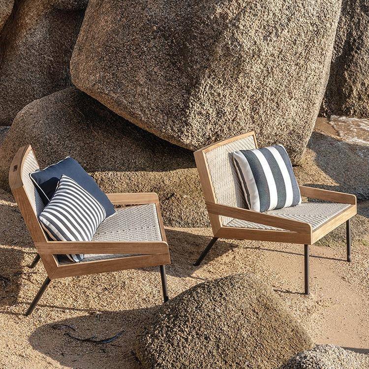 户外沙发家藤编阳台休闲椅70防别水晒室墅庭院合花园铝合金实木组