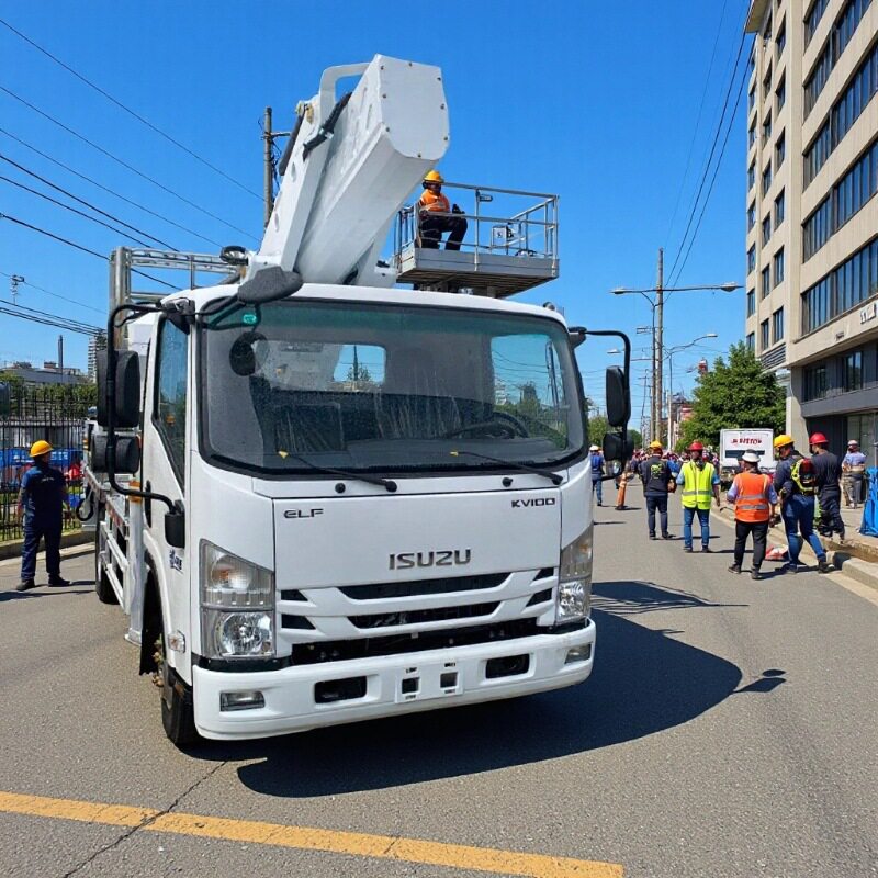 程力集团31米柴油绝缘高空车