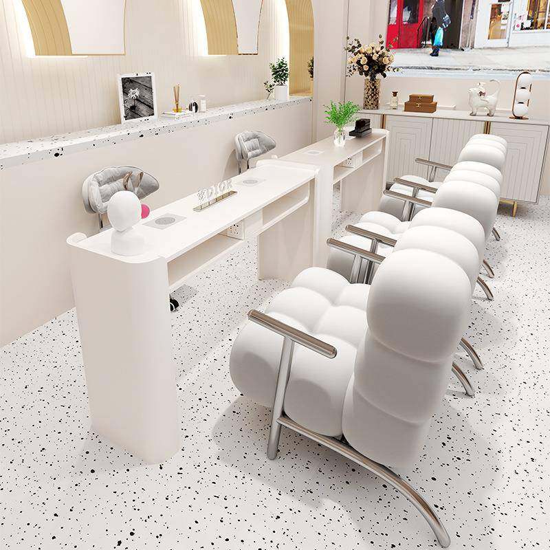 奶油风美甲桌椅套装功率二修代尘吸器单双904三人美甲台岩板甲大,商业/办公家具,美甲台,淘宝优惠券,粉丝福利购,淘宝优惠卷
