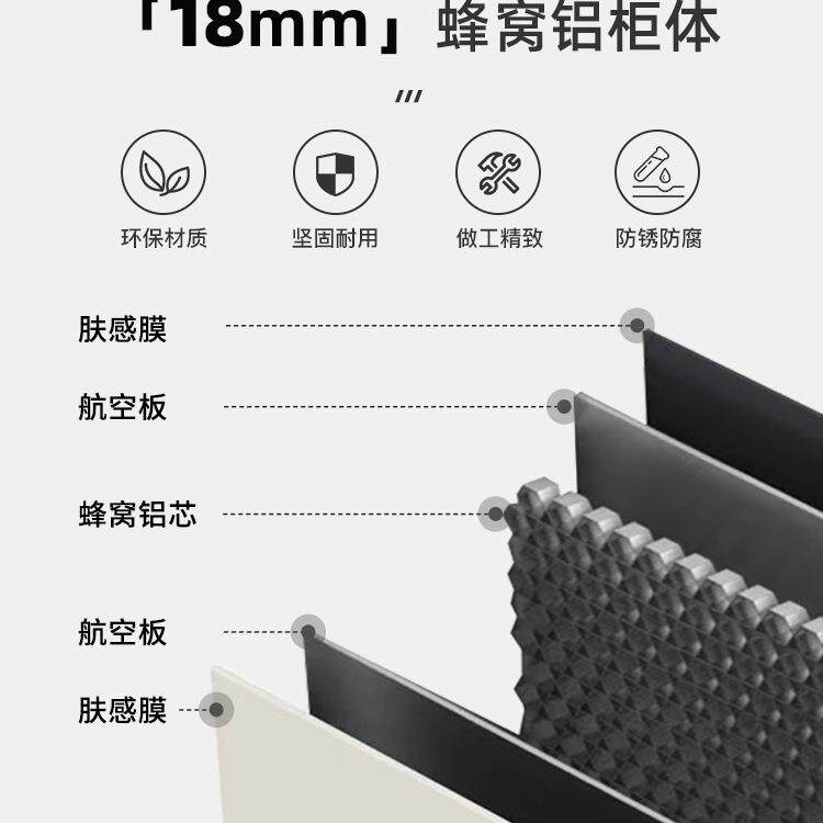 阳铝合金吊墙柜厨房墙壁272挂柜浴室上储物柜防水防潮台卫生间纳