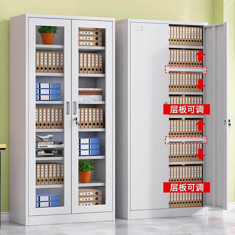 钢加制文件厚柜办公室财务凭证柜皮资料档案柜带锁收HYD-62纳铁矮