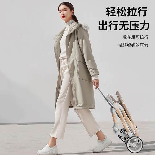 婴儿推车可坐折可躺新儿CED宝宝生手推车简易超轻避便婴儿车一键