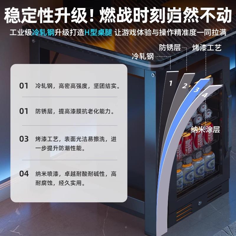 架转角WTU电脑桌竞桌台式家用双人书书桌一体拐角电卧室办公桌工