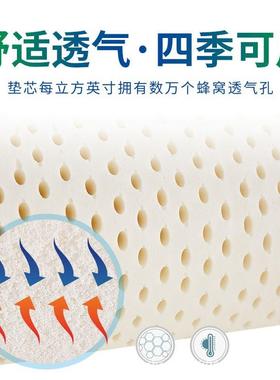 泰床.国然乳胶床垫原装榻榻米双人褥18SKDm1天.5米橡胶席梦思纯
