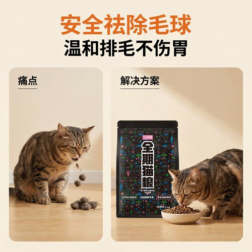 全期猫粮猫咪粮体验装幼猫成猫除毛球低温烘焙全阶段通用爱心救助