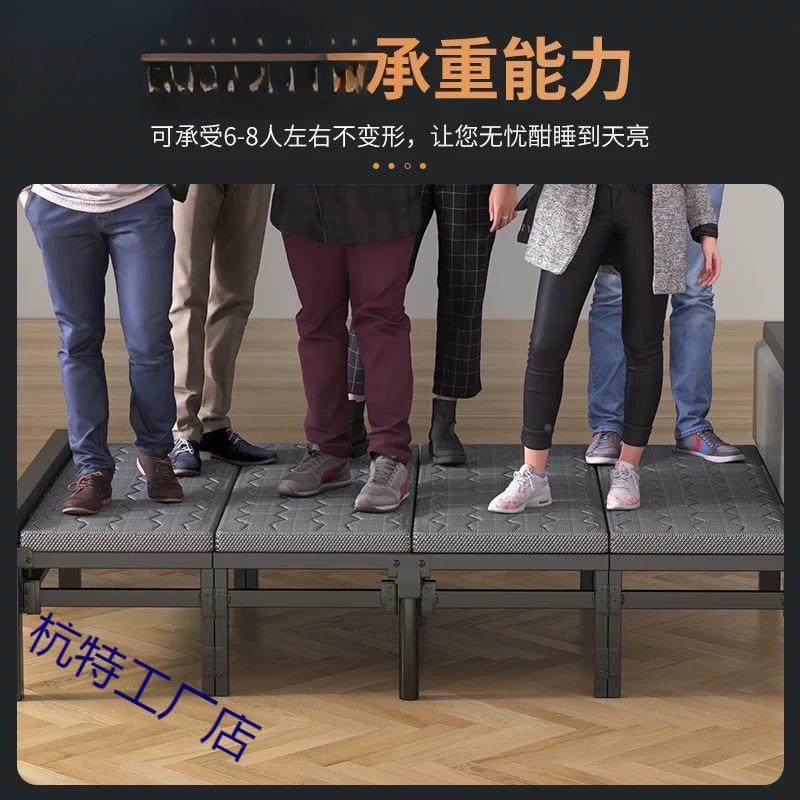 铁折叠单人人床1米2家用成简易床双床人床1米5宿舍出租房硬板1床