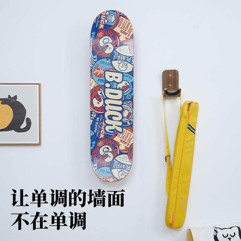 长墙免打孔滑板挂GFW架挂钩展示架滑板收板纳置物架挂支架冲浪滑