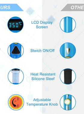 80烙W内维热数显电铁装可调温恒温烙铁122套电子焊接修工具