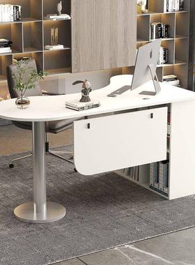 电脑桌意台家书桌办公桌简约组合电竞创办公式室桌FQB子弧形电脑