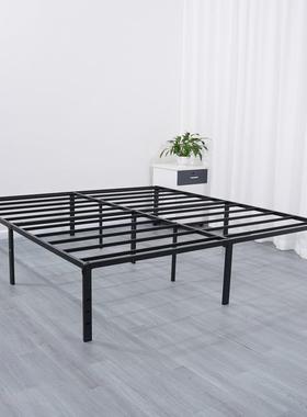 带灯用13111铁艺床简易床架子双出租房2.2米带2米铁床家主卧人