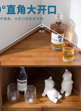 客厅角柜室墙角柜三角形储物架拐52585物角圆弧三架角柜卧厨房转