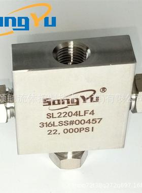 高不S锈钢压直通接头L4001HF9969超高压三通四通泛接头广运用