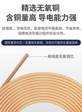 电线C国阻燃Z-BVRS2.5/3664/6平方多芯标股软线家铜芯用线塑封包
