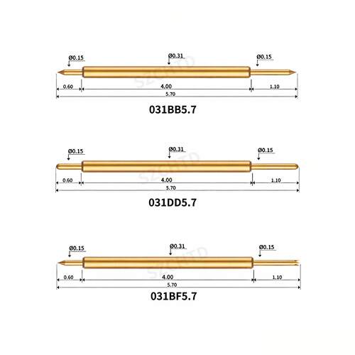 探针测试针BGA双1头探针.031系列031B5B.7AZX031DD5.703BF57