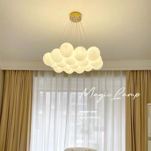 月球星灯球卧气球灯泡泡玻璃法厅式轻奢奶油风云朵儿童室灯95815
