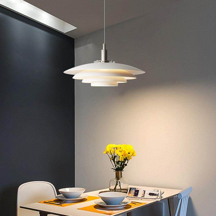 轨道餐代厅吊灯现简约SM-D0253台岛台飞碟吧吊灯极简铝PH5长材盘