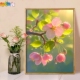雨后海棠 饰画 佳彩天颜数字油画diy填色画手工手绘丙烯画油彩画装