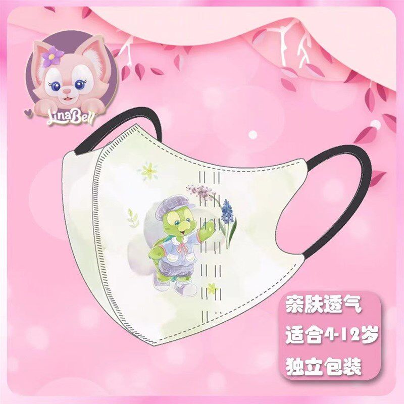 独立包装一次性口罩儿童小学生女孩冰雪公主3d立体防护卡通口鼻罩
