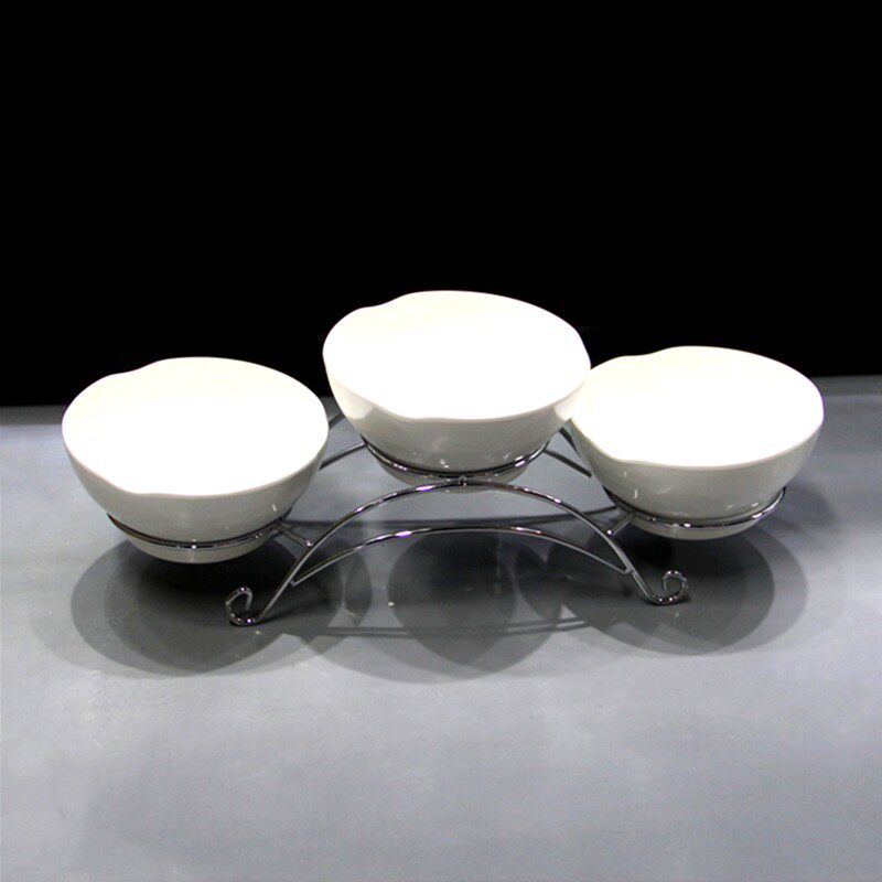 餐厅自助餐小菜火锅蘸料调料容器小咸菜酱碗展示架子商用台酱料架