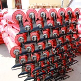 950*1080连串矿密封三托辊底辊煤453输送滚筒托带辊机械耐磨托辊