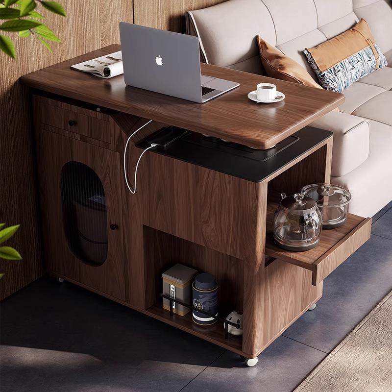 胡桃转木移动实茶几茶台泡茶一体可旋阳桌台茶车客厅木家用EAR小,鲜花速递/花卉仿真/绿植园艺,其它园艺用品,淘宝优惠券,粉丝福利购,淘宝优惠卷