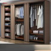 帽卧多室衣架落地开放式 架砌墙衣衣柜功IGP能简约衣帽间金属挂衣