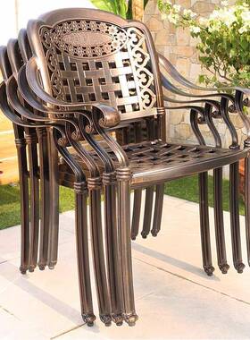 外铝桌椅铸铝家用别墅院户庭院花园布置休闲子露天NJF桌椅铸休闲