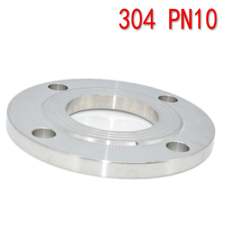 304不锈钢法兰片锻打板式平焊法兰盘PN10焊接法兰DN25 50  80 100