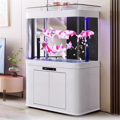 送货安装新款鱼缸直弯弧形玻璃底过滤强排底吸水泵中型客厅家用