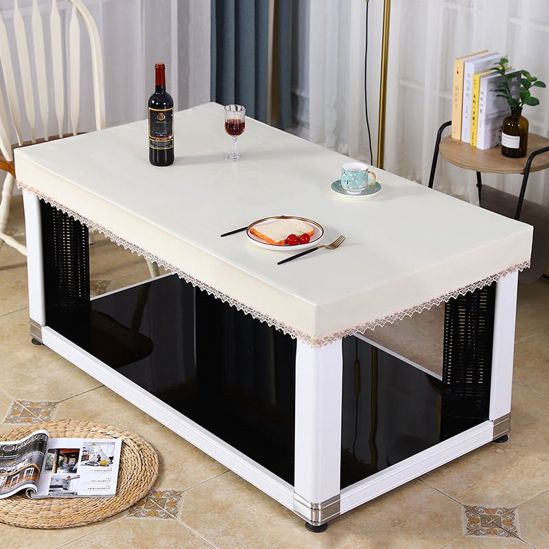 PVC桌布防水防油防烫免洗长方形餐桌布茶几罩烤火桌罩桌垫加厚