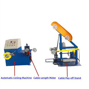 电线放线机张铜线放架手卷打扎一体机圈线成无品牌/机绕线机力双