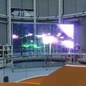 P轻2.6超幕超薄小间DSZ距全彩高清ED透明玻璃墙L显示屏