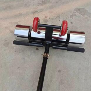 PVC塑胶地板铺362设不工具钢轮压滚器压辊50KG公锈斤压实工具30公