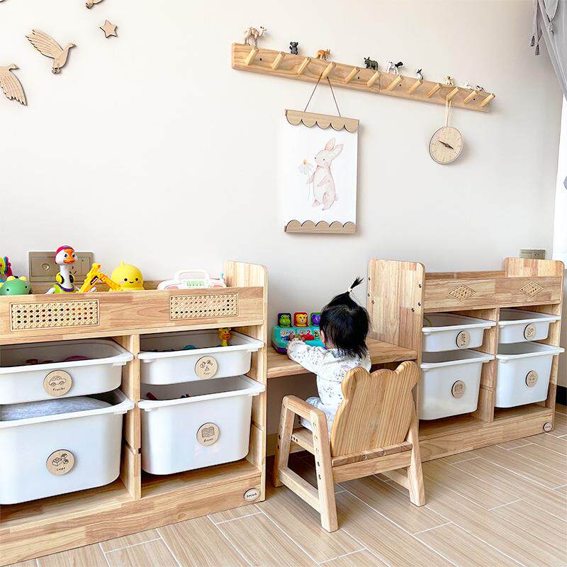 家COG用儿童幼木儿园早教机构房儿童区实玩具储物柜防水防霉抽域