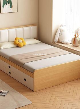 衣柜床榻米SOMMSDDW床架带收纳功能的储床小房米间高箱榻床18双人