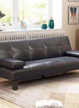 休简约现代办公室沙发位商务接待觉会客三人ZGS可折叠睡午沙发床