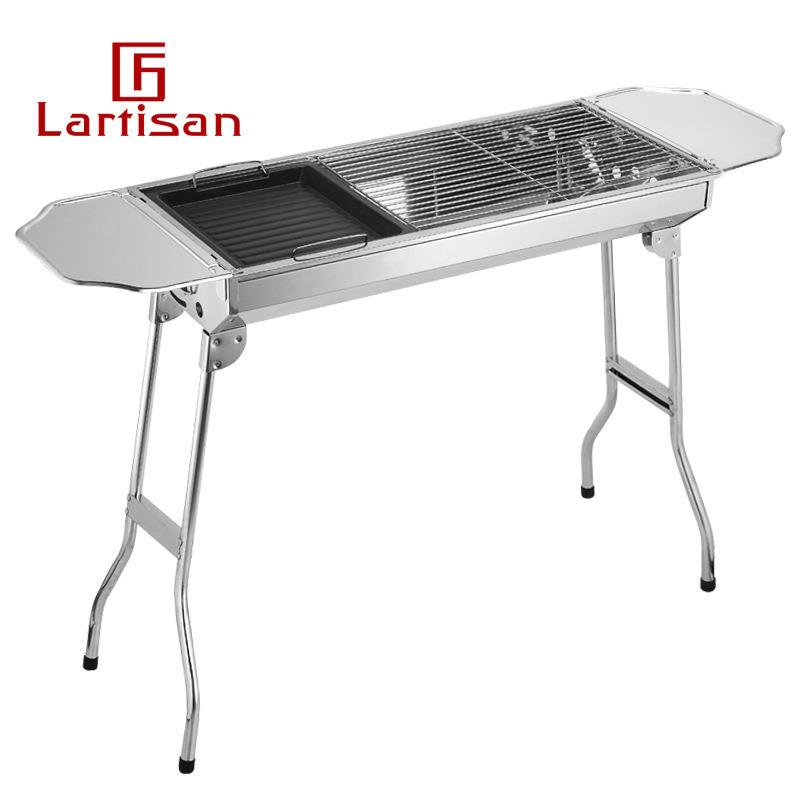 厚便携式烧烤架外木户炭折叠烧100用烤架子不锈钢加烧烤炉具