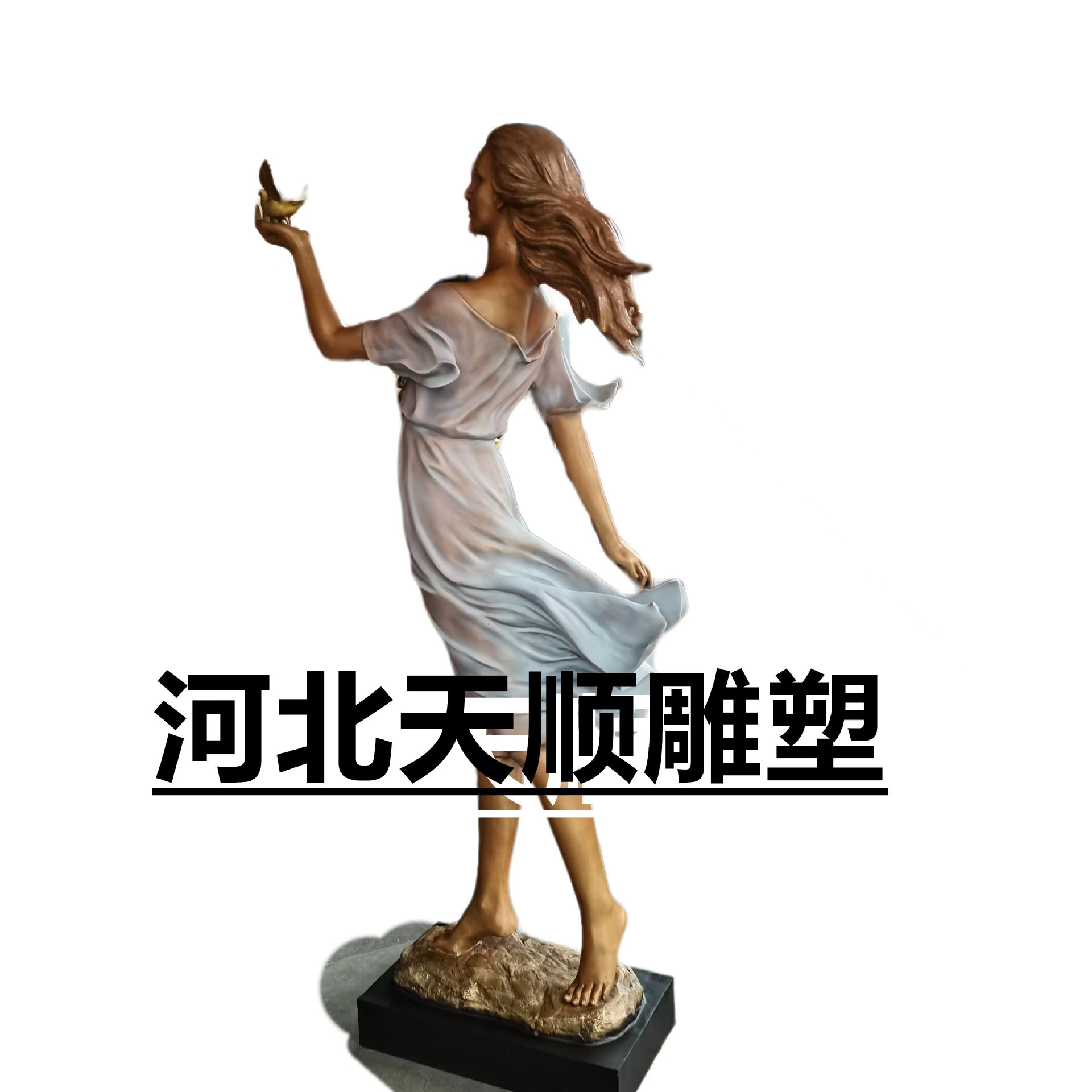 铜雕美女雕塑大型西方美女铜雕塑欧式人物雕像摆件客厅工艺品