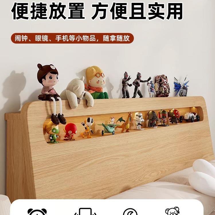 床8实木床现代简约1米双人床租房用1.型5家用NSN经济出床1.2单人