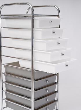 QGL车纳多功10层推车抽能屉式置物架简易收收纳客厅创意收纳车