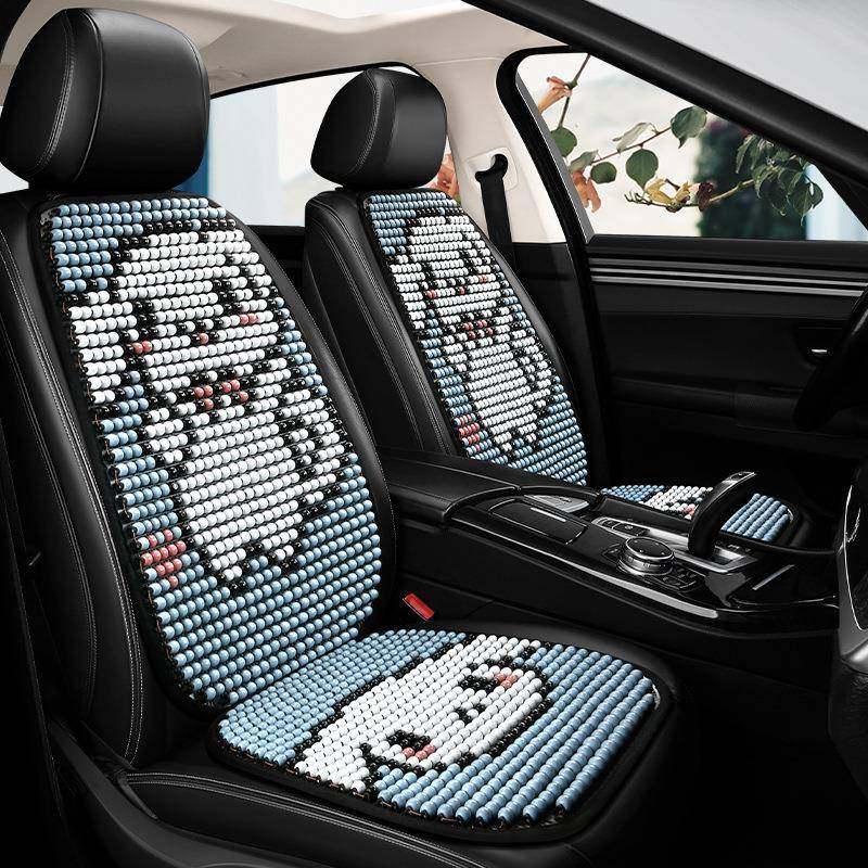 卡狗木珠车坐垫季凉垫单夏片三汽件套前排四季通用通透气夏96500