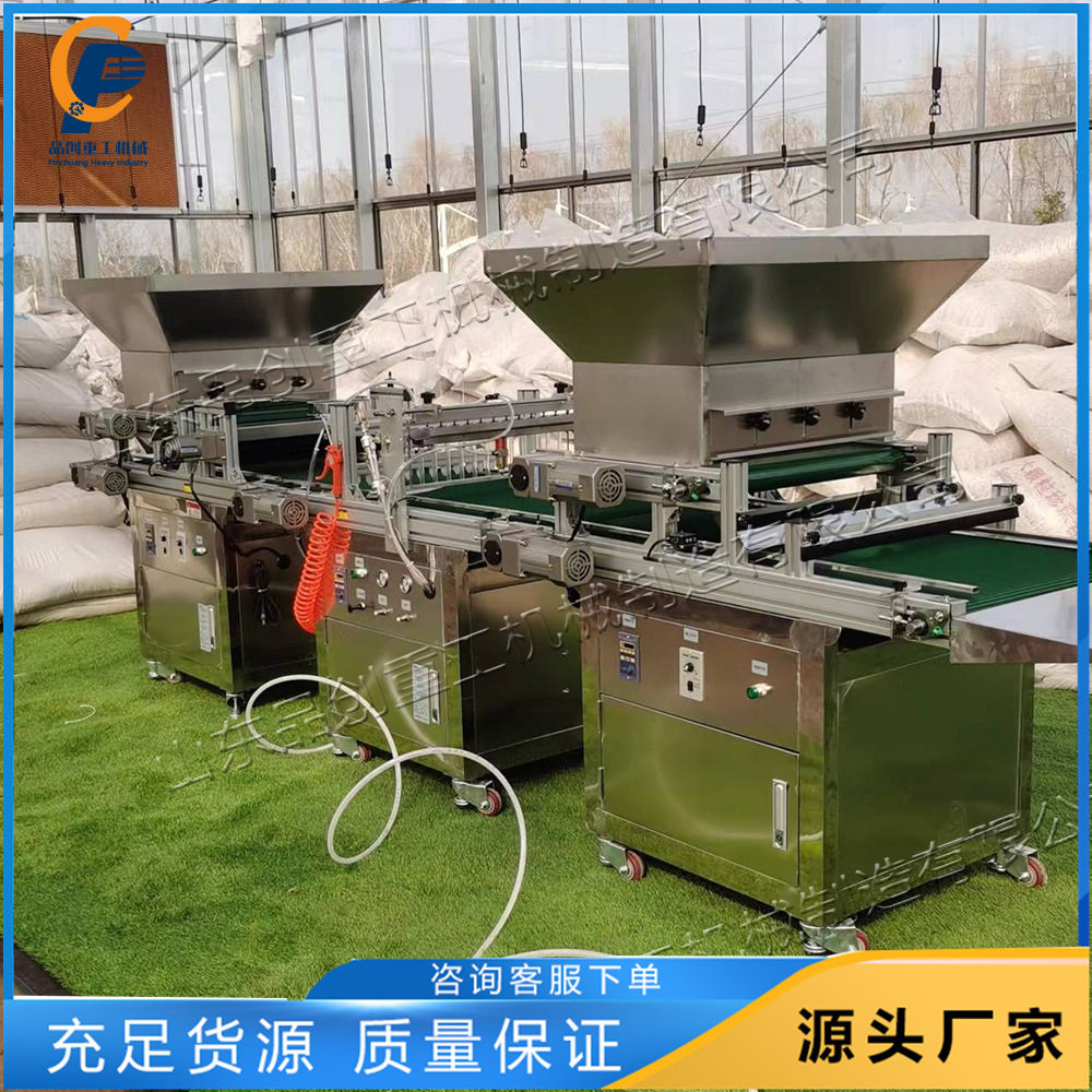 小型育苗盘播种器 蔬菜花卉装土压穴流水线 全自动穴盘育苗播种机