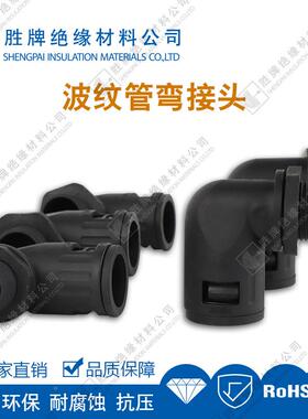 ZWZ09度PA尼龙接头内锁扣插式格兰头接/入设备箱体格兰头PGM内弯