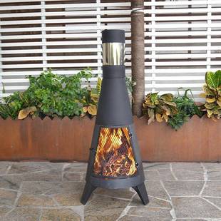 货户外取暖木炉家用木柴炭烤炉民宿SSP酒现店庭院篝火炉火圆形暖