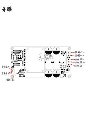 IRS092S发烧级100炮0W功功率数2字功放板GUN单声道舞台低音放